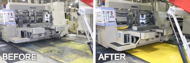 Before and After Equipment Cleaning and Painting