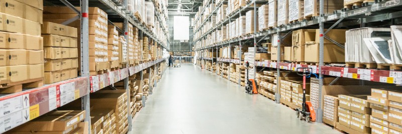 Clean warehouse ready to pass SQF certificate audit